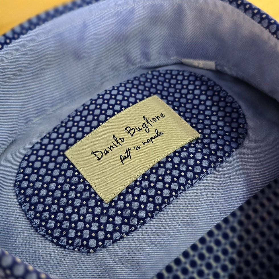 Miniatura: DB944 - Camicia in Cotone collo Napoletano