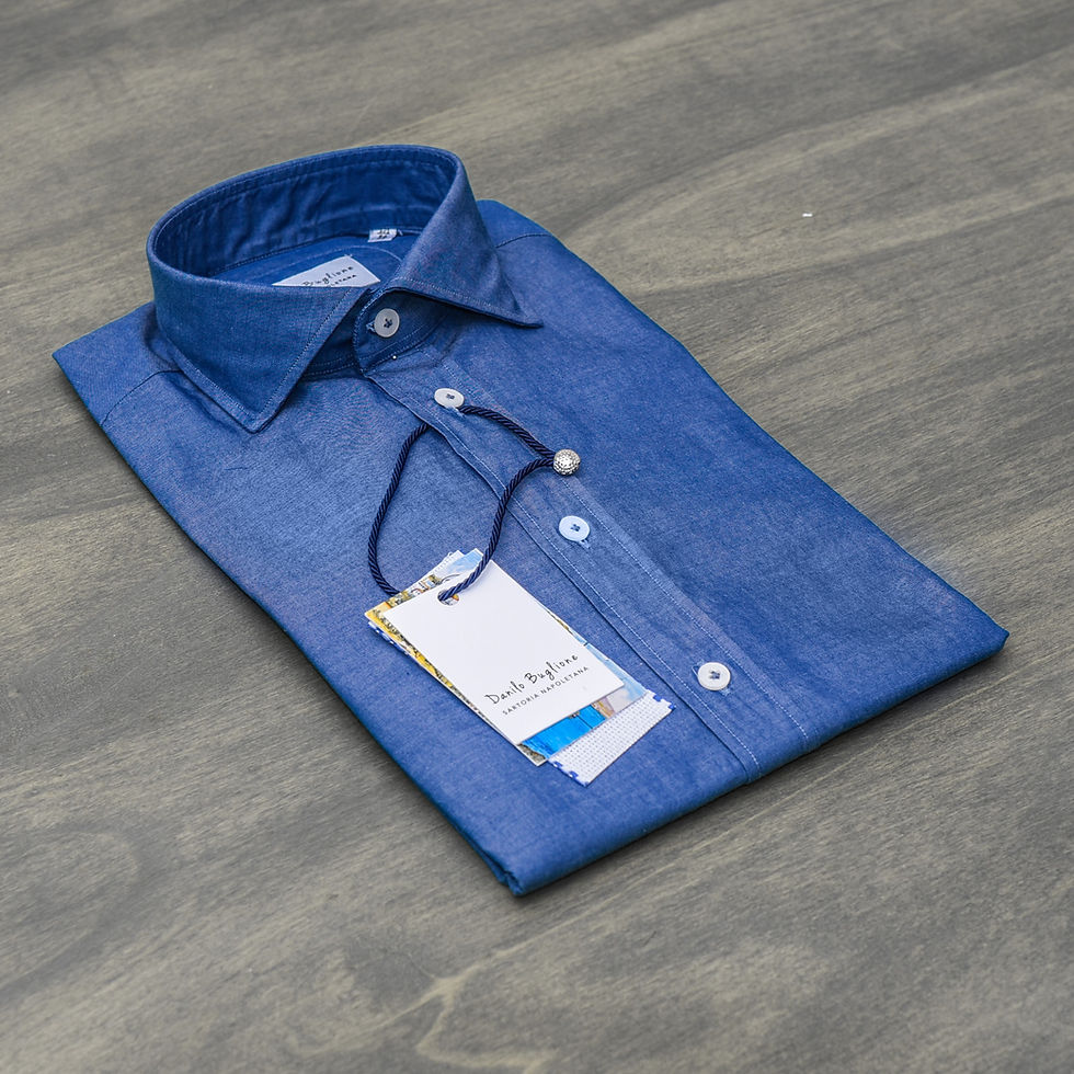 Miniatura: Camicia in Cotone collo Francese