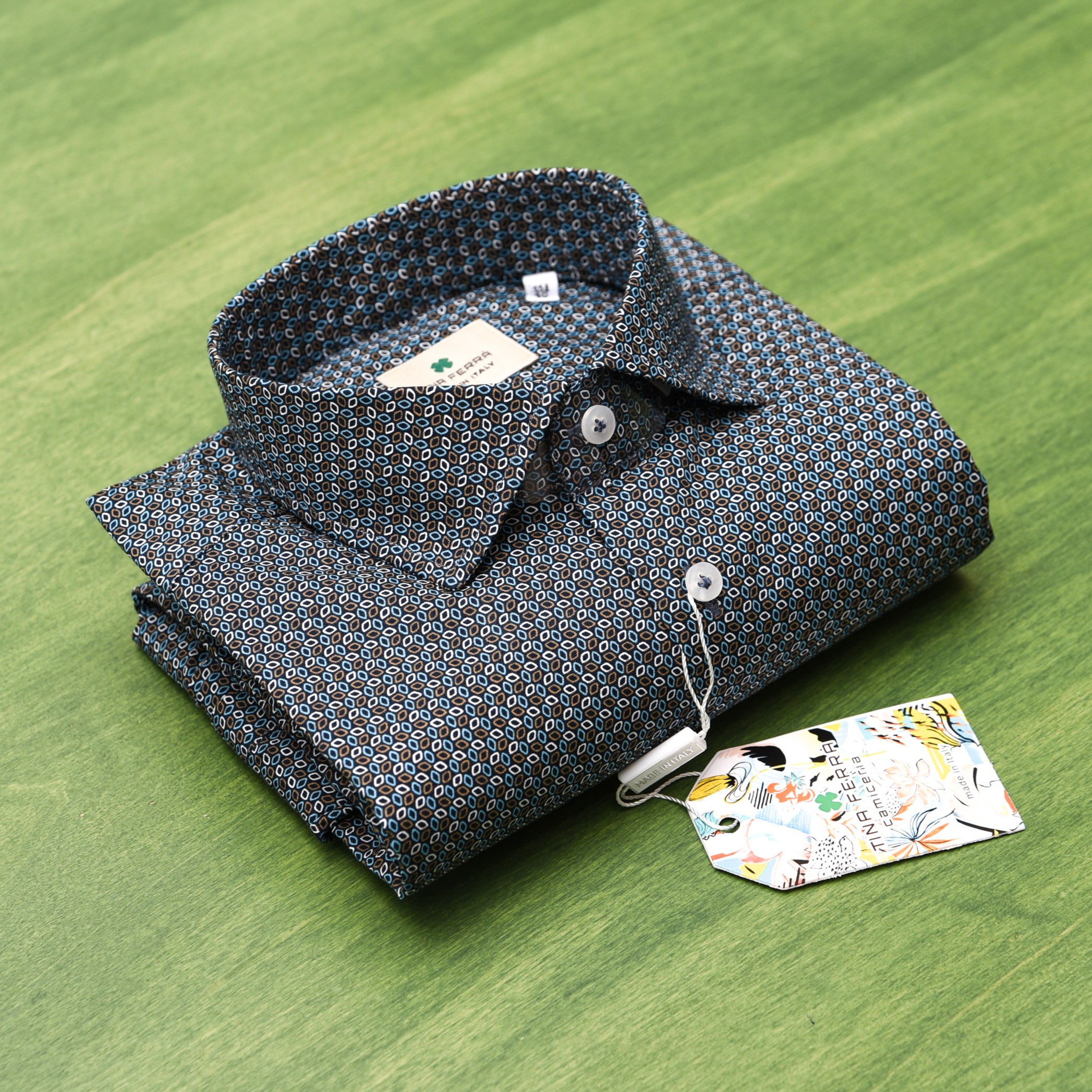 Camicia uomo Salerno Collo francese regular Made in Italy - Tina Ferrà