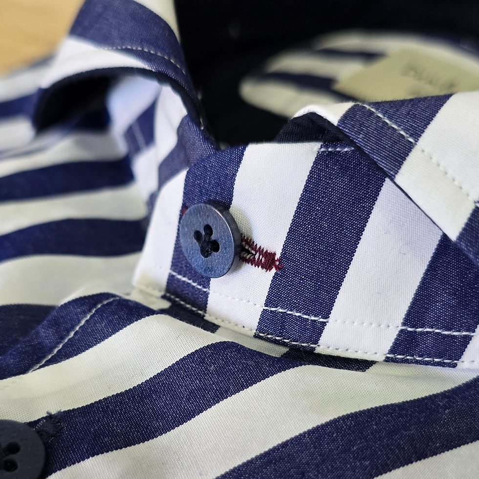 Miniaturbild: DB943 - Camicia in Cotone collo Napoletano