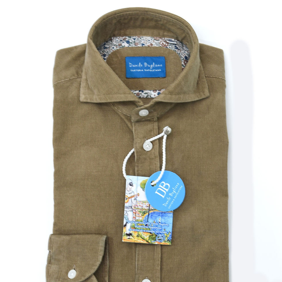 Miniaturbild: Camicia in Velluto con collo Napoletano