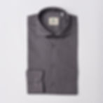 Miniatura: Camicia uomo Tinta Unita Grigio francese regular Made in Italy - Tina Ferrà