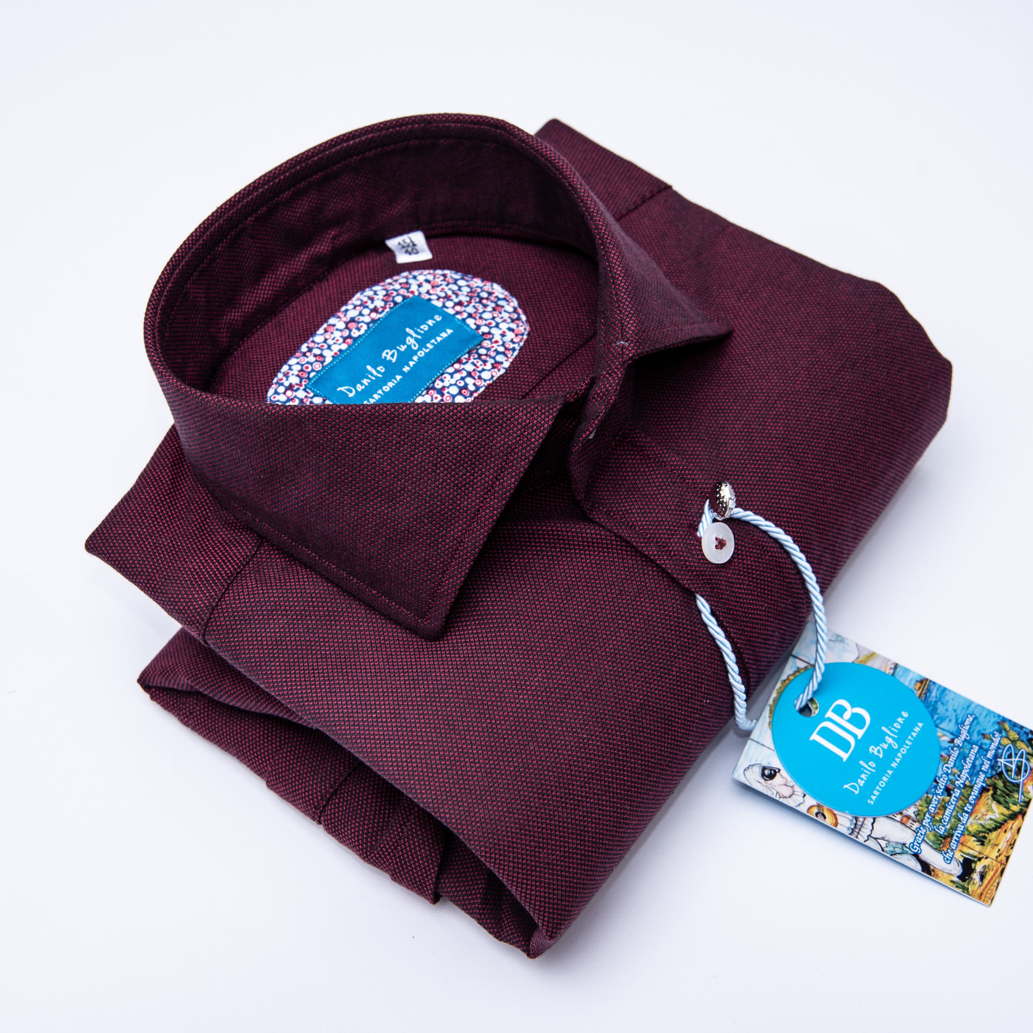 Camicia in Cotone Oxford collo Francese