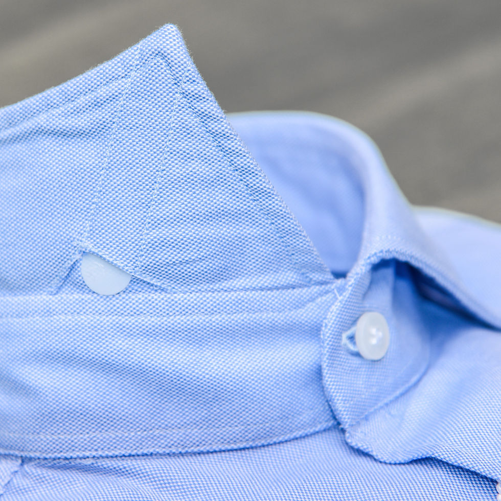 Miniatura: Camicia in Cotone Oxford collo Francese