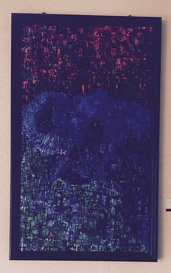 Contemporary South Asian Artist Mueen Saeed painting exebition at Shangri-La