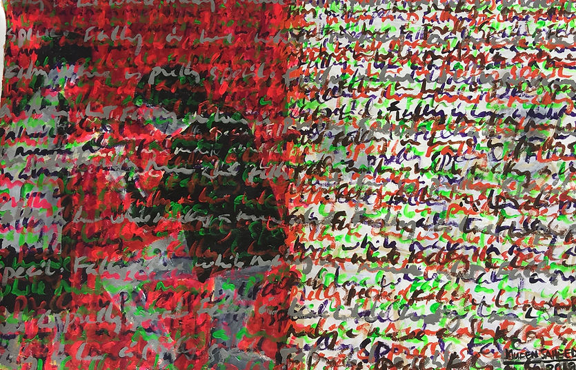 Paintng from Mueen Saeed - Falling in Love