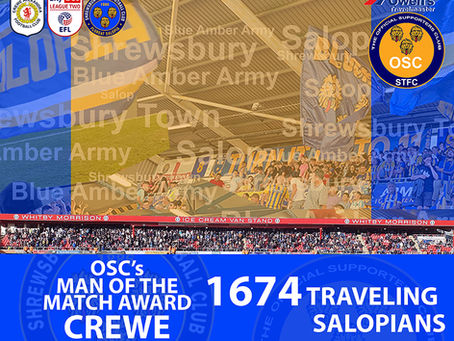 Crewe Man of the Match 2025