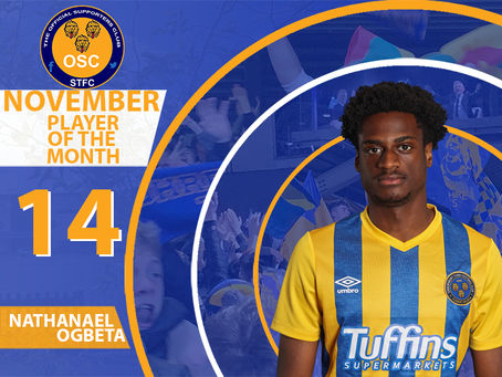 November's Player of the Month is..