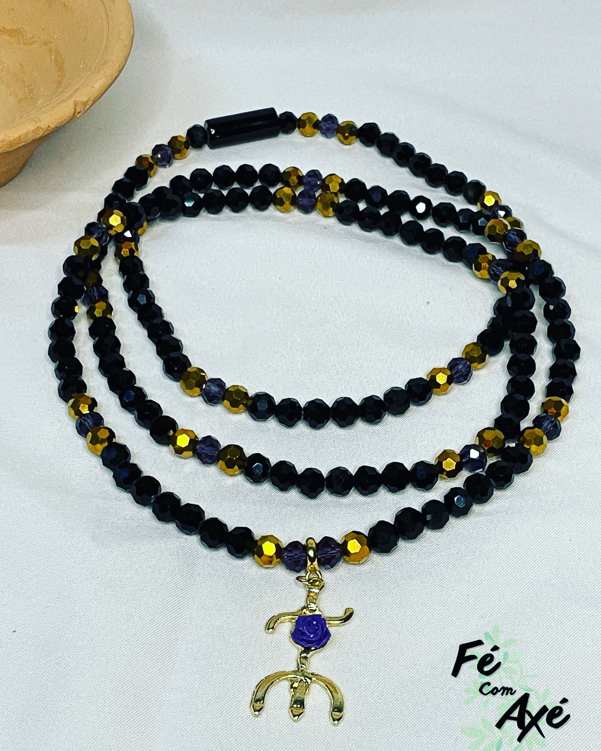 Guia Cristal Pombagira com Roxo