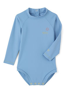 Combinaison Néoprène Bébé 0-24 Mois Maillot Une Pièce Manches Longues + Chapeau UPF50+