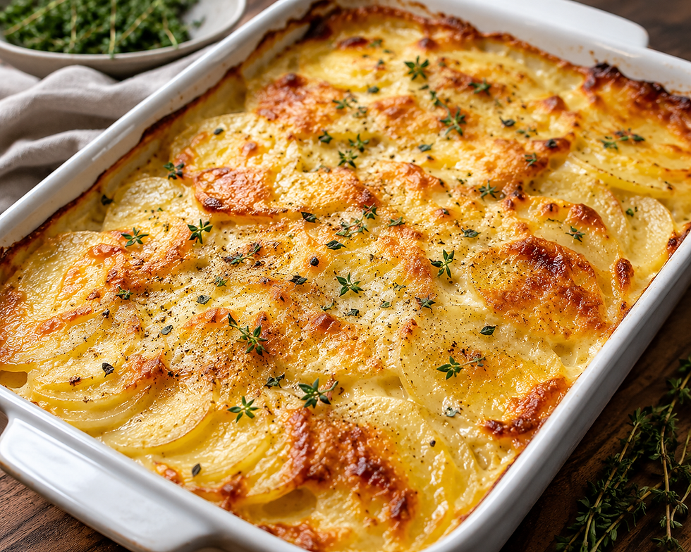 Gruyère & White Cheddar Scalloped Potatoes