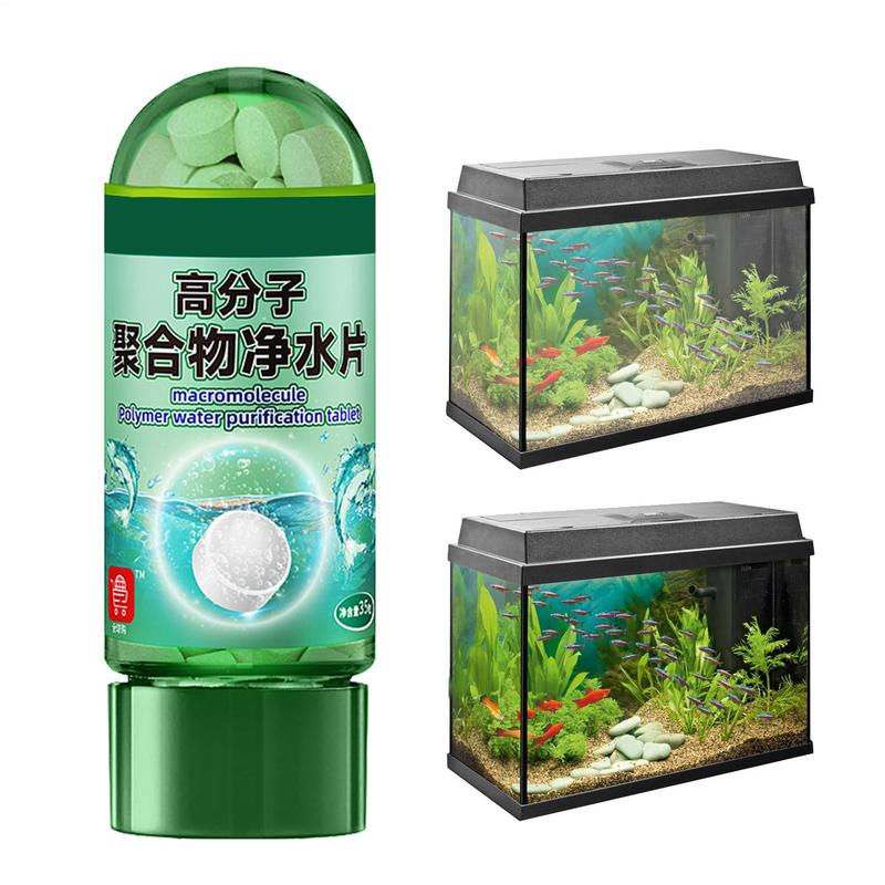 Water Purification Tablets 1 Bottle Fast Aquarium Water Filter Fish Supplies Pot