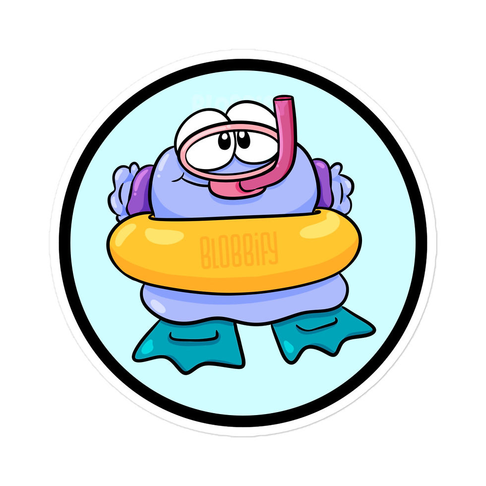 Thumbnail: Scuba Blob Sticker