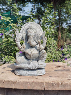 Stone carved Ganapati