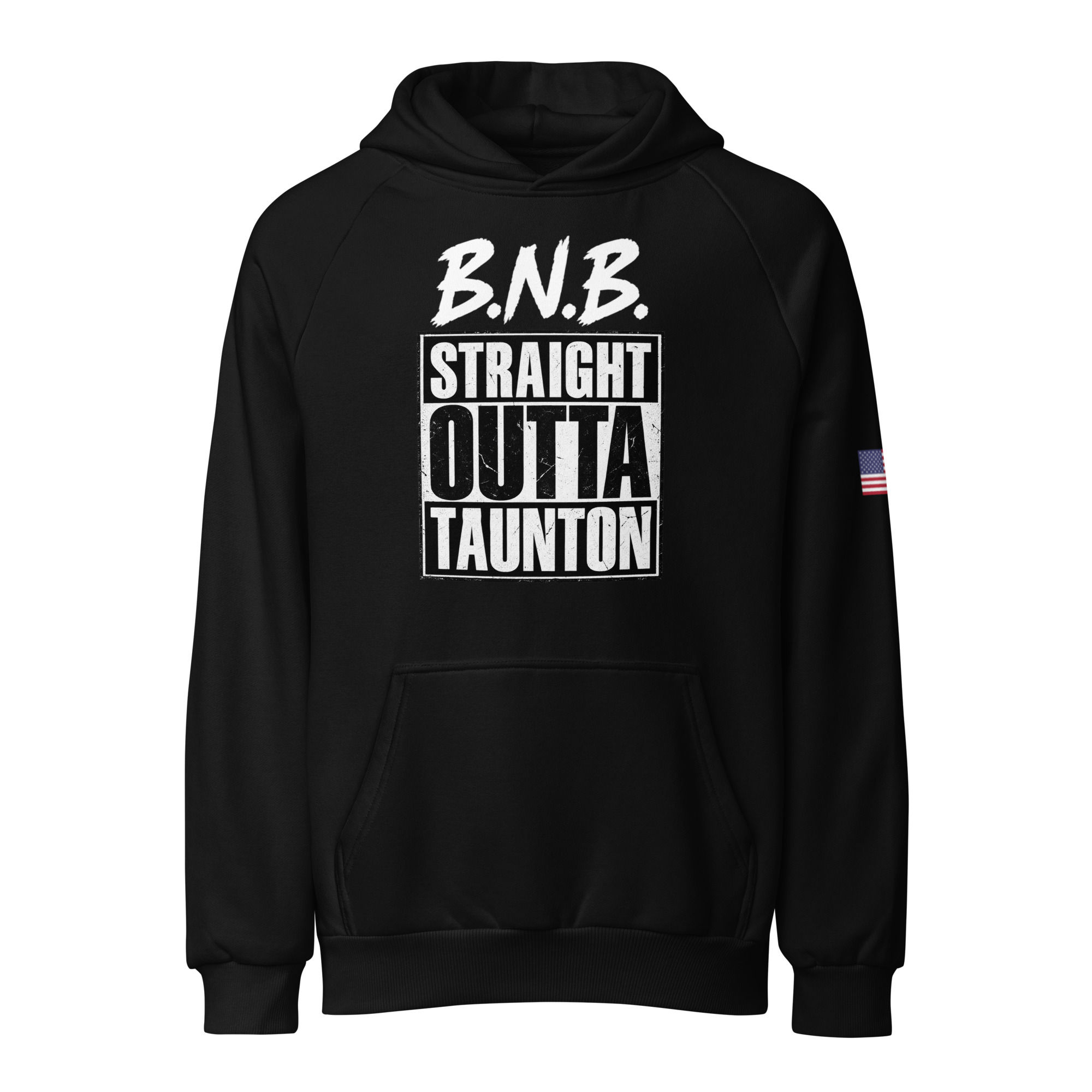 bnb white Super Heavyweight Hoodie | Lane Seven LS17001