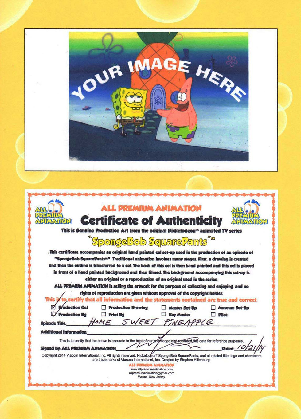 Thumbnail: VERY CUTE ! Production Cel OF PLANTON #11020" WALKING SMALL"