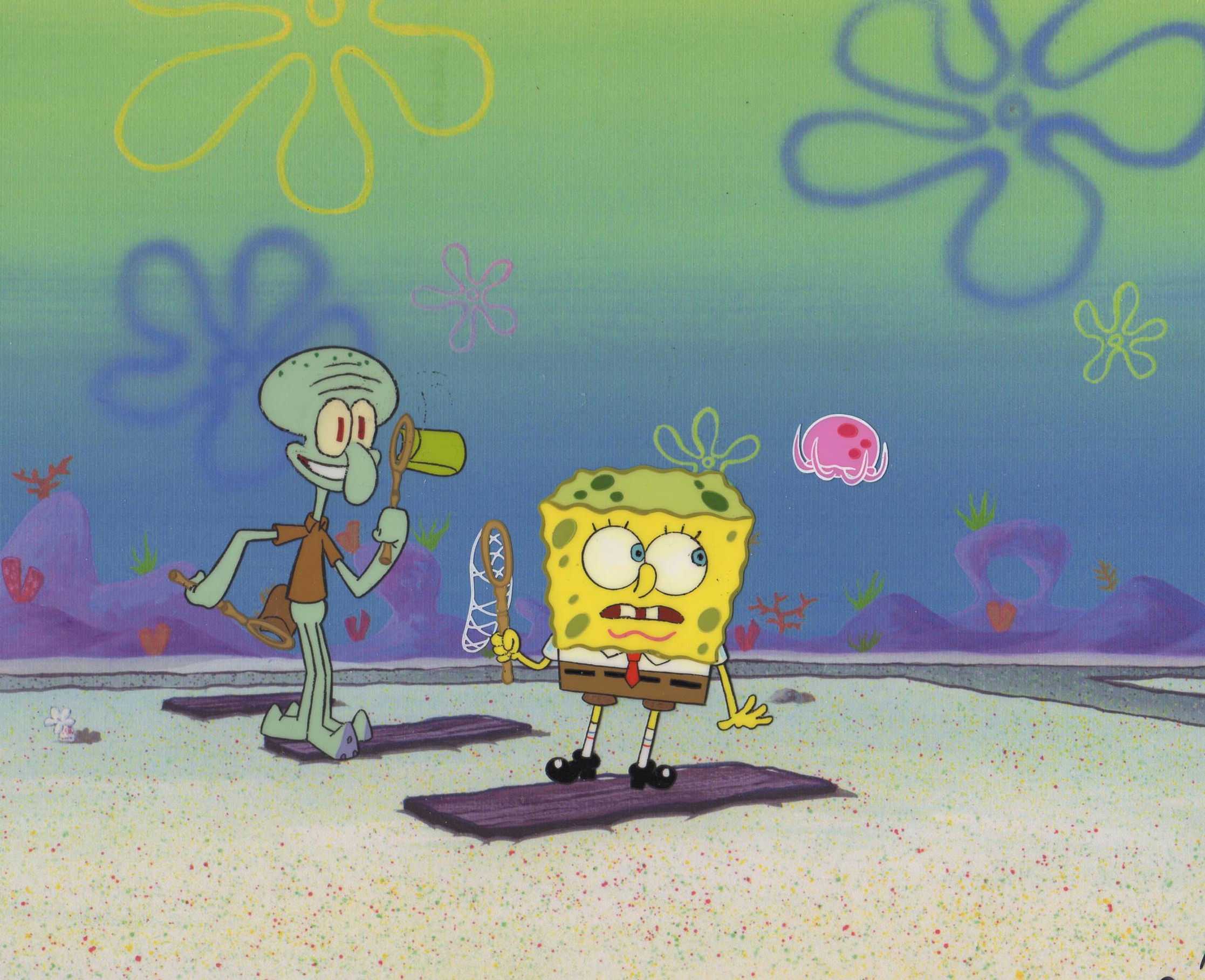 JELLY FISHING Production cel from SB-129 #5484