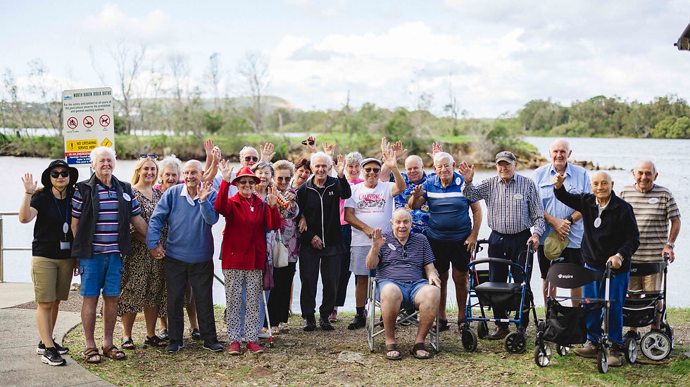 Omnicare clients enjoying a day out