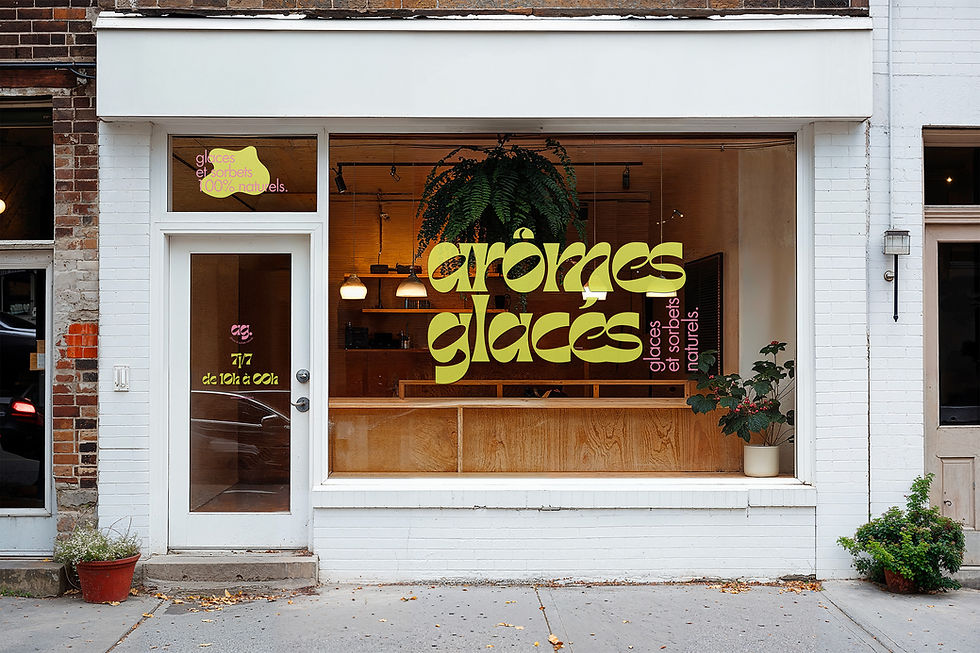Logotype pour une marque de glaces et sorbets 100% naturels !