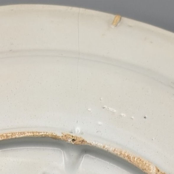 Thumbnail: 18th Century Delftware “Long Eliza” Large Dish - reverse detail
