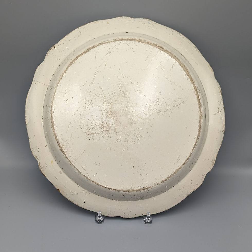 Thumbnail: Creamware Chioiserie Charger - reverse