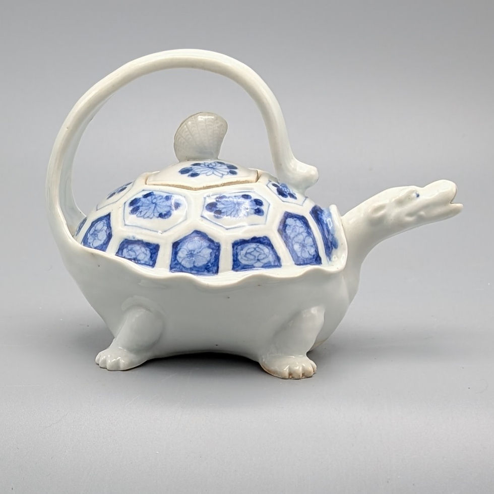 Thumbnail: Edo Period Arita Tortoise Form Teapot