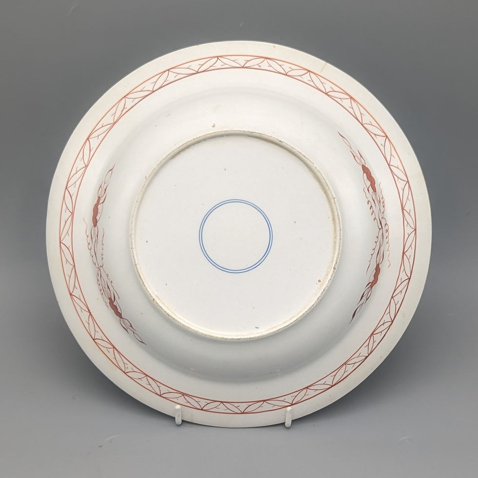 Miniaturbild: Pair 19th C Spode “Dollar” Pattern Plate circa 1820 - reverse