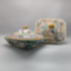 Miniature : Pair of Daoguang Monogrammed Covered Vegetable Dishes