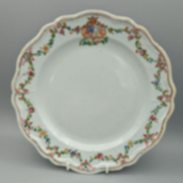 Chinese Export French Market Armorial Plate – Boula de Mareuil