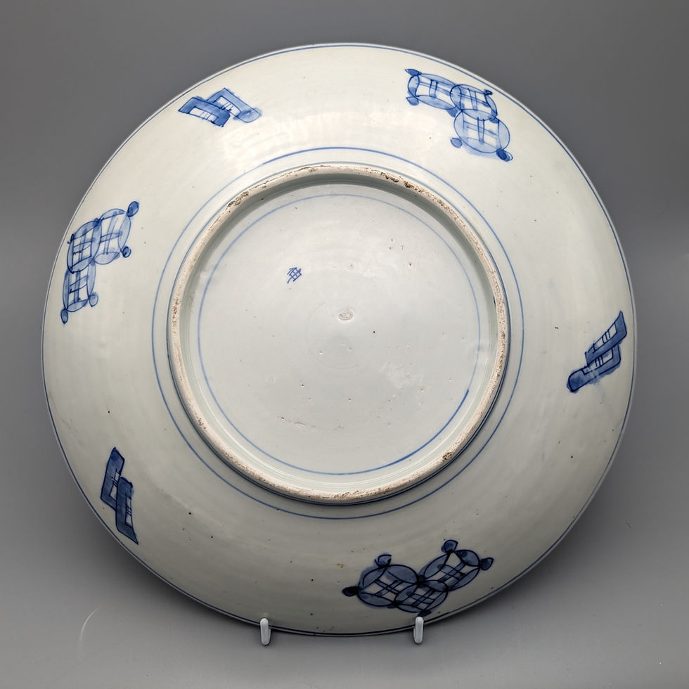 Miniature : Late Edo Polychrome Plate