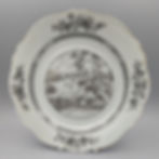 Miniaturbild: Chinese Export Grisaille Plate – European Scene