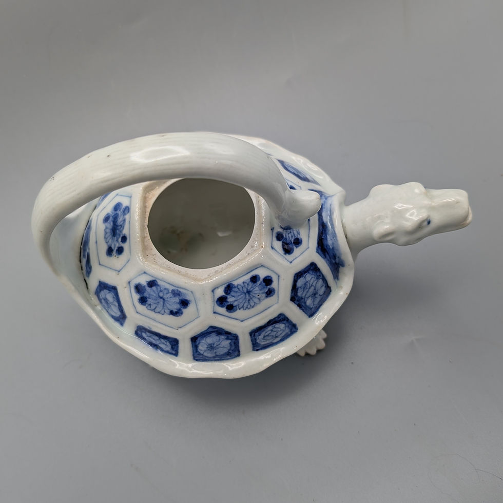 Thumbnail: Edo Period Arita Tortoise Form Teapot