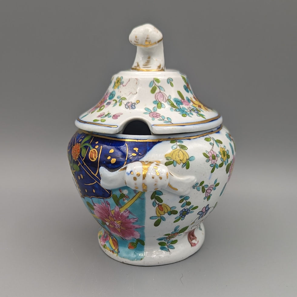 Thumbnail: Coalport Tobacco Leaf Tureen and Undertray - Tureen side 4