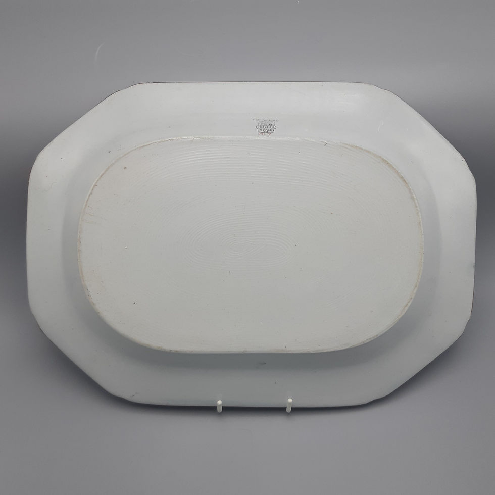 Miniaturbild: Spode “Ship Pattern” #3067 Ironstone Platter - reverse