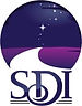 Spiritual Directors International member logo: White pathway through purple field under blur starry sky