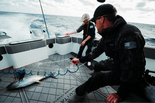 AquaTraction on a fishing charter