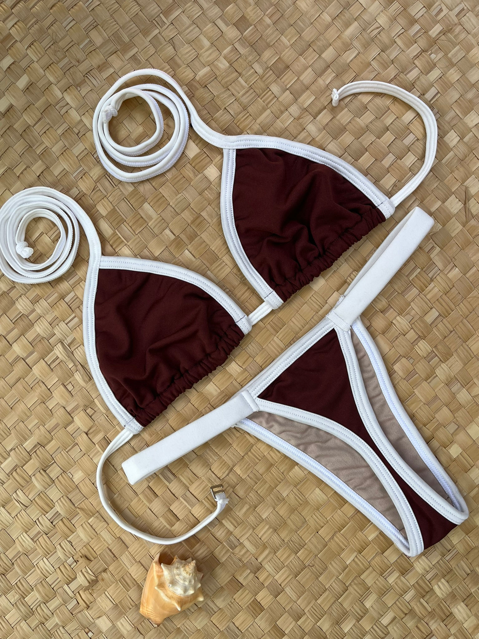 Biquíni Fio Dental Café com Creme