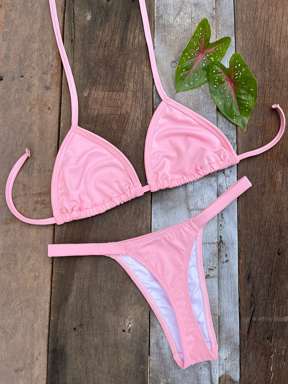 Biquíni Fio Dental Rosa Bebê