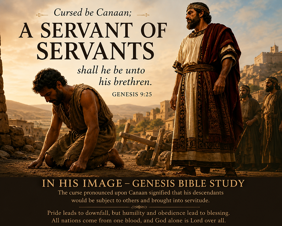 Cursed be Canaan a servant of servants
