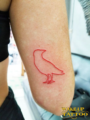 Red line tattoos|Phuket Thailand|Wake up Tattoo