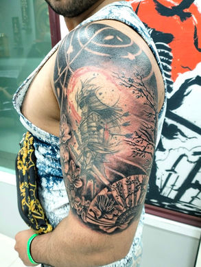 Add on Japanese tattoo design | Phuket Patong | Wake up Tattoo