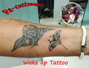 Manta Maori tattoo by Wake up Tattoo Phuket