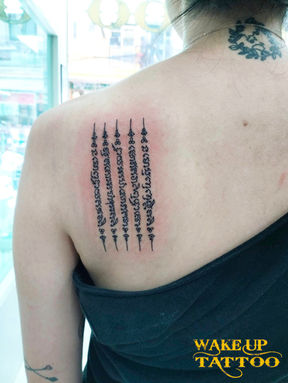 5 line Sak Yant Tattoo | Phuket Patong | Wake up Tattoo