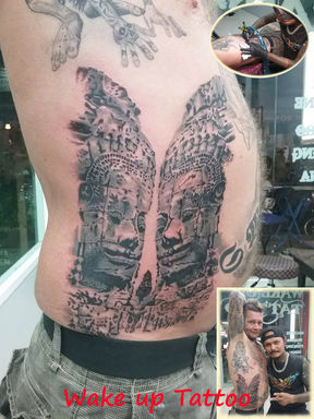 Angkor Wat tattoo design|Phuket Patong|Wake up Tattoo