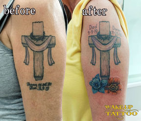 Cover up flower tattoos | Phuket Patong | Wake up Tattoo