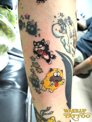 Japaese cartoon tattoos|Phuket Thailand|Wake up Tattoo