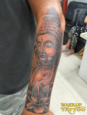 Japanese buddha arm tattoo|Thailand Phuket|Wake up Tattoo