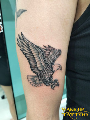 Eagle and motortattoos|Phuket Thailand|Wake up Tattoo