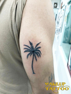 Palm tree Tattoo | Phuket Patong | Wake up Tattoo