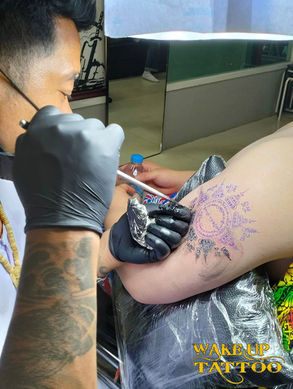 Sak Yant bamboo tattoo サクヤン|Thailand Phuket|Wake up Tattoo